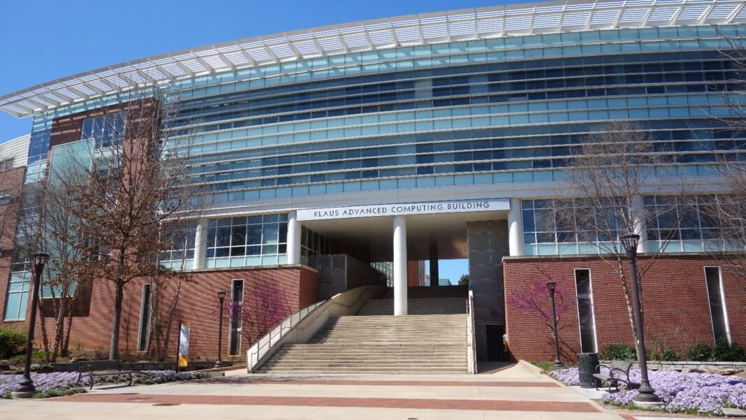 Computer Science Graduates Are Being Asked to Arrive With AI Skills and More Job-Ready Experience A long modern glass-and-brick academic building with a wide staircase leading to its entrance on the Georgia Tech campus