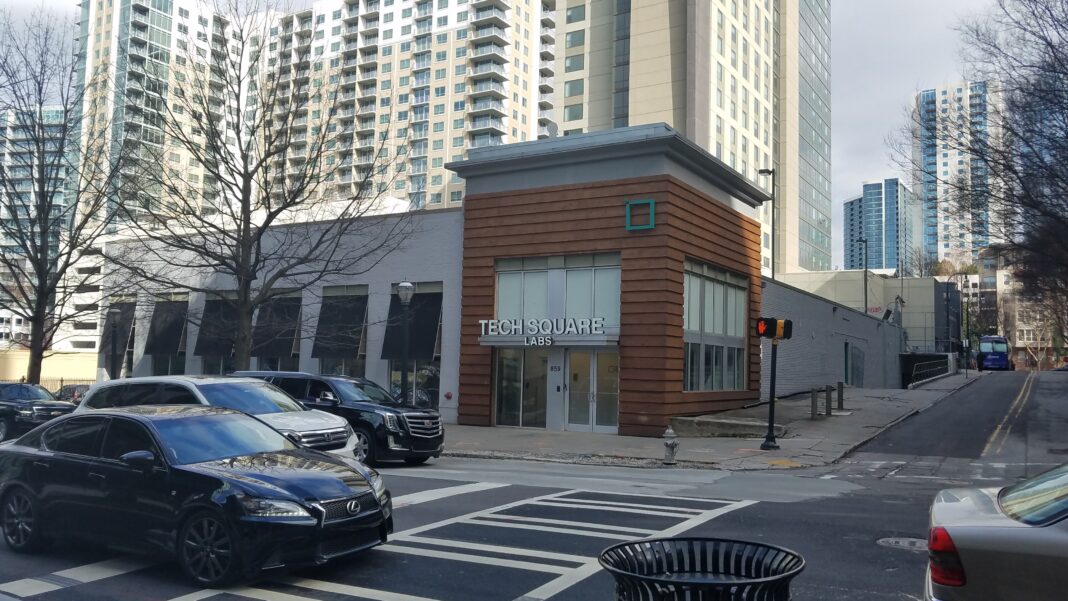 Where Is Atlanta’s AI Hiring Actually Growing? The Data Still Need a Clearer Map The Tech Square Labs building on a street corner in Technology Square, Midtown Atlanta