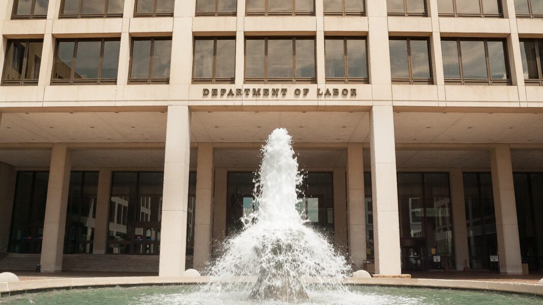 U.S. Job Growth Slows to 29,000 as Unemployment Rate Edges Up to 4.2% A fountain in front of the concrete-and-glass entrance of the U.S. Department of Labor headquarters, with the words Department of Labor above the doors