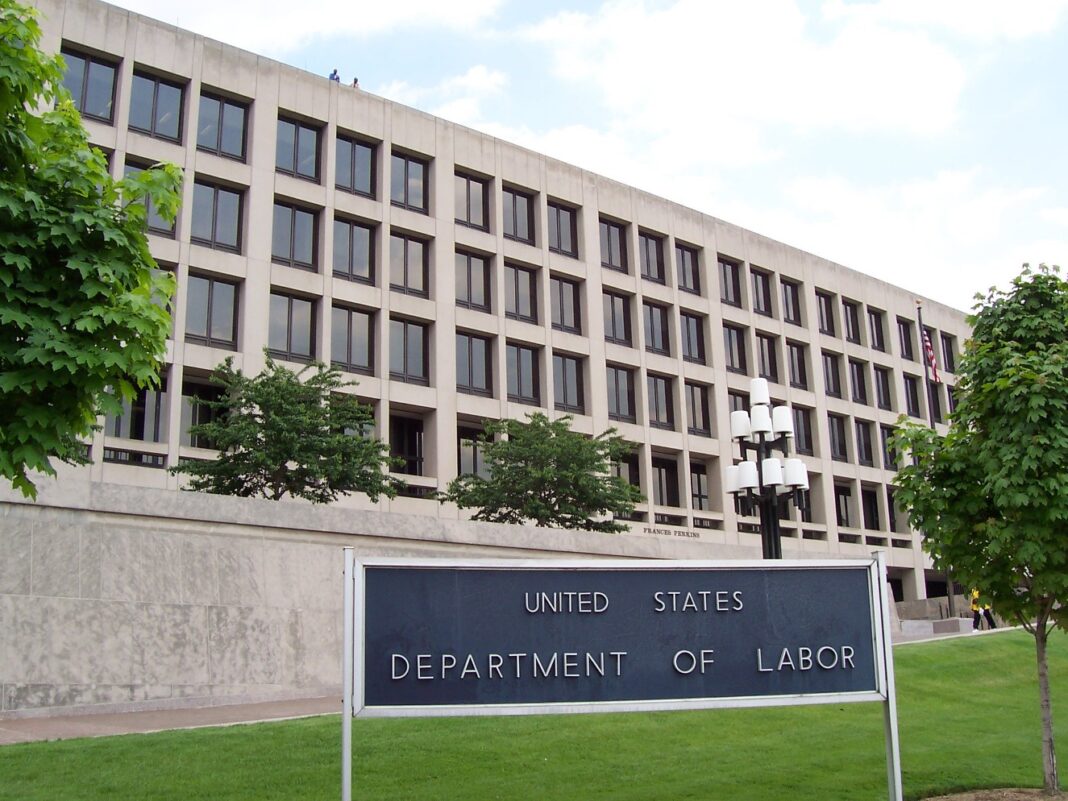 Initial Jobless Claims Stay Below 200,000 for a Fourth Straight Week Frances Perkins Building, headquarters of the U.S. Department of Labor in Washington, D.C.